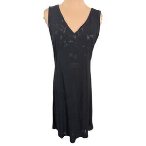 Ann Taylor LOFT Dress Women’s 6 Black Floral A-Line